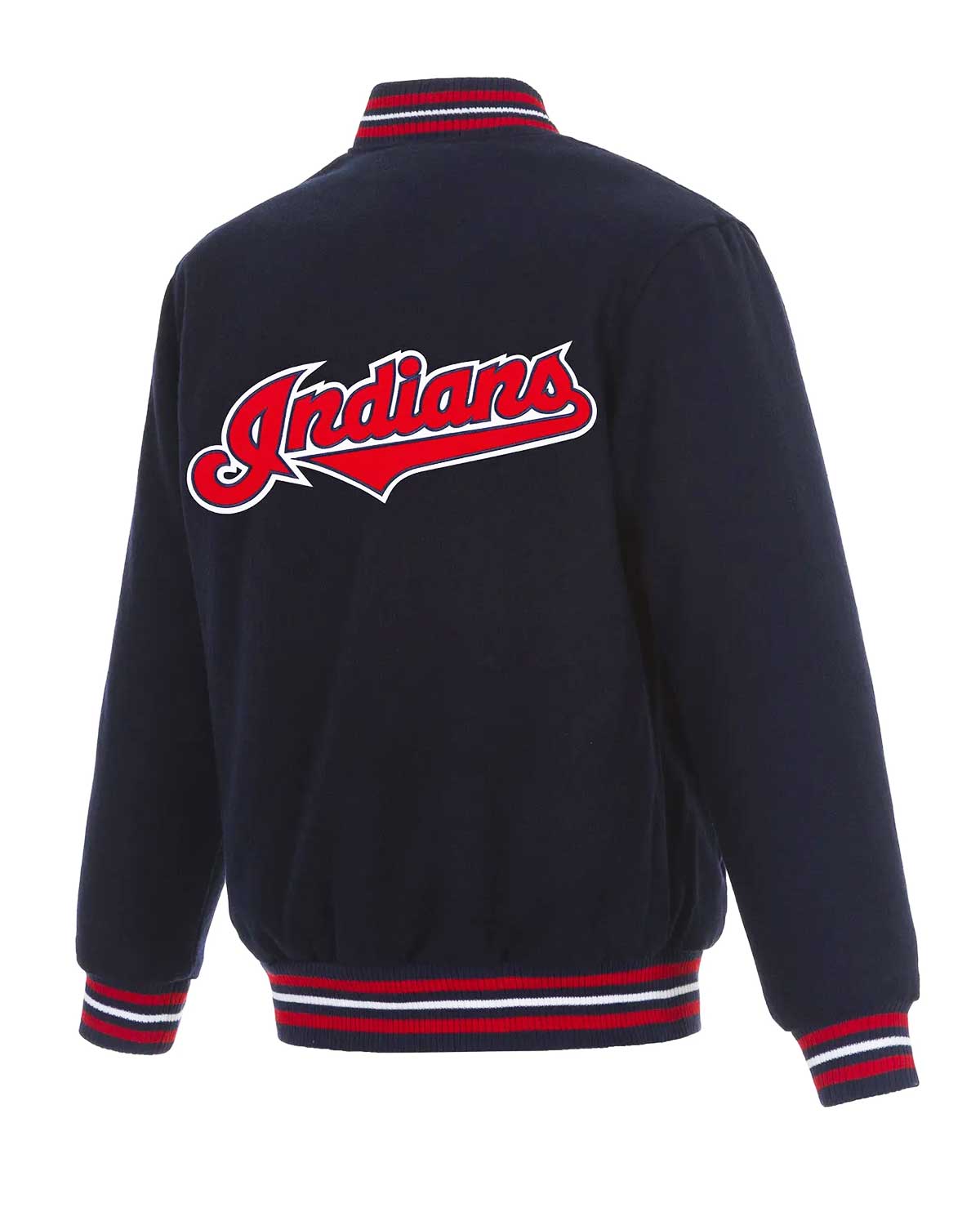 Cleveland Indians Navy Blue Wool Varsity Jacket | Elite Jacket