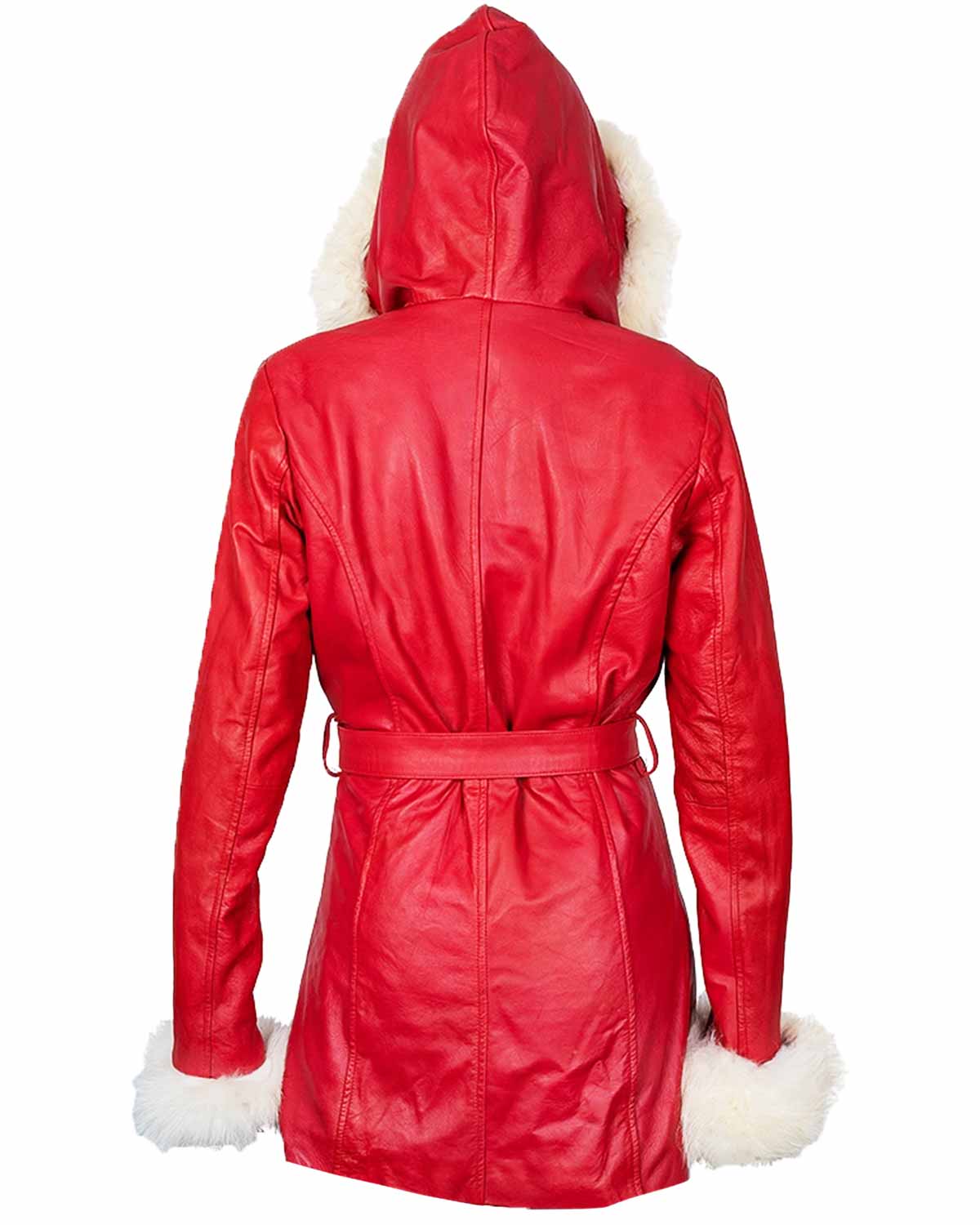Goldie Hawn The Christmas Chronicles Red Shearling Coat 