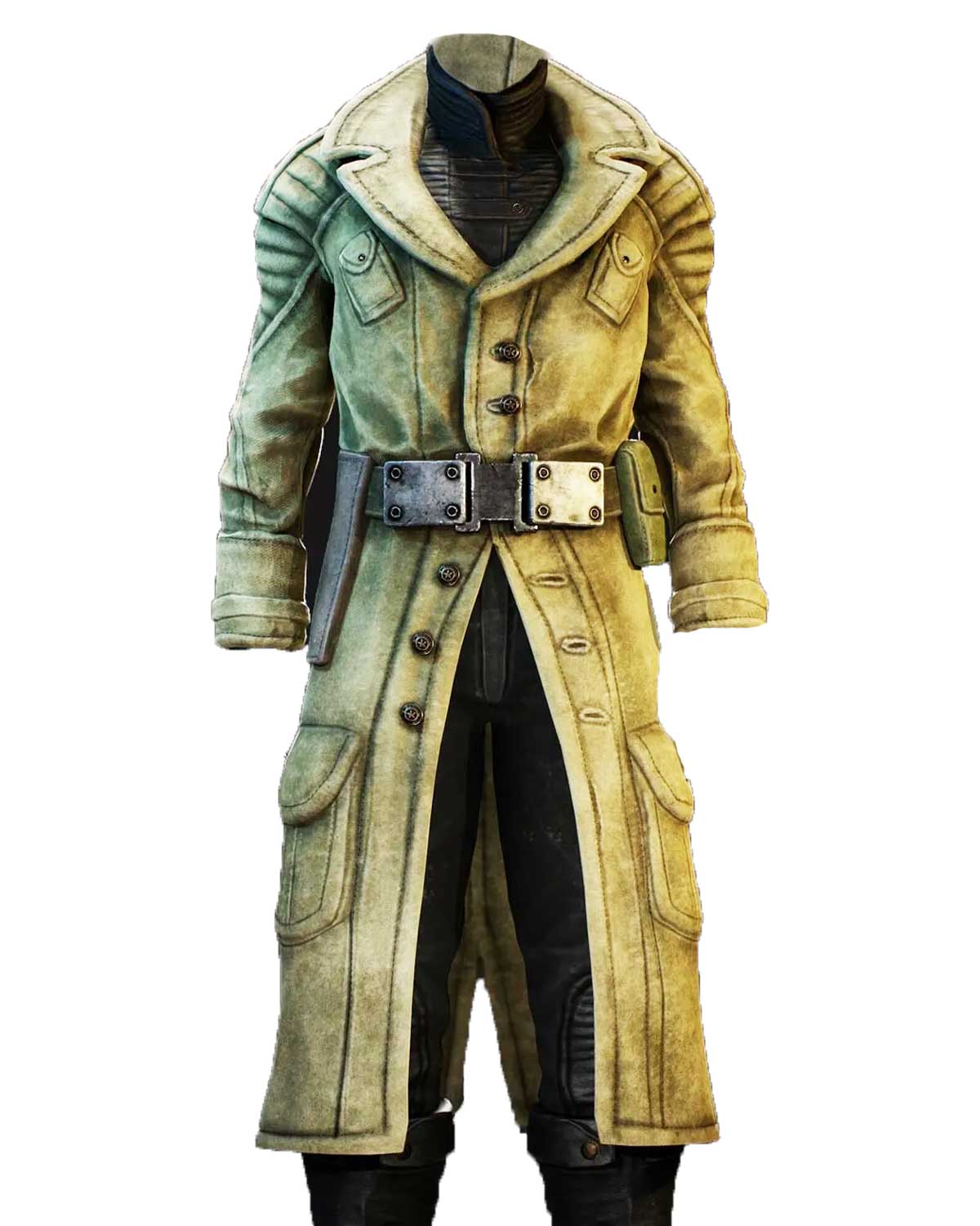 Colonel Kilo Fallout Fallout 3 Colonel Autumn Green Cotton Coat | Elite Jacket