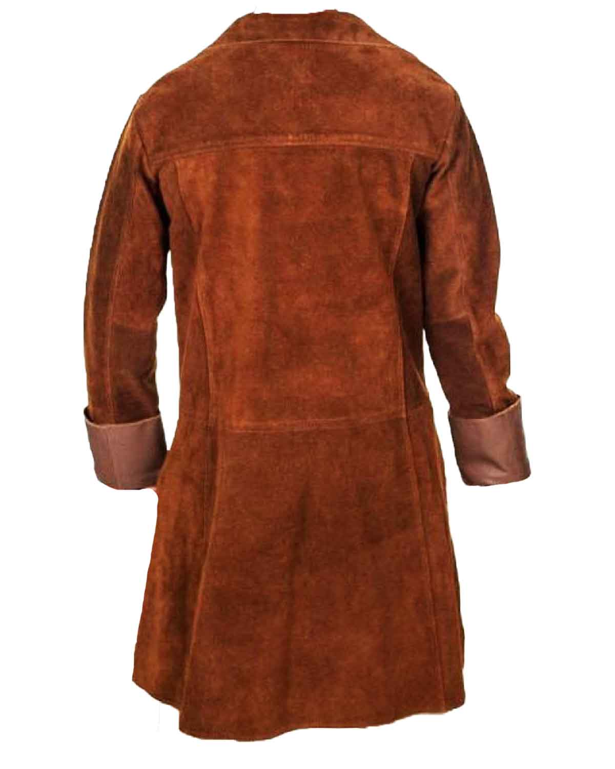 Firefly Malcolm Reynolds Suede Brown Leather Coat 