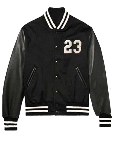 Mens Humanz Letterman 23 Black Varsity Jacket | Elite Jacket