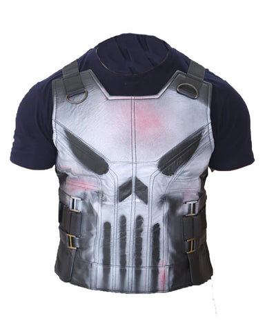 Elite Thomas Jane Punisher Tactical Leather Vest