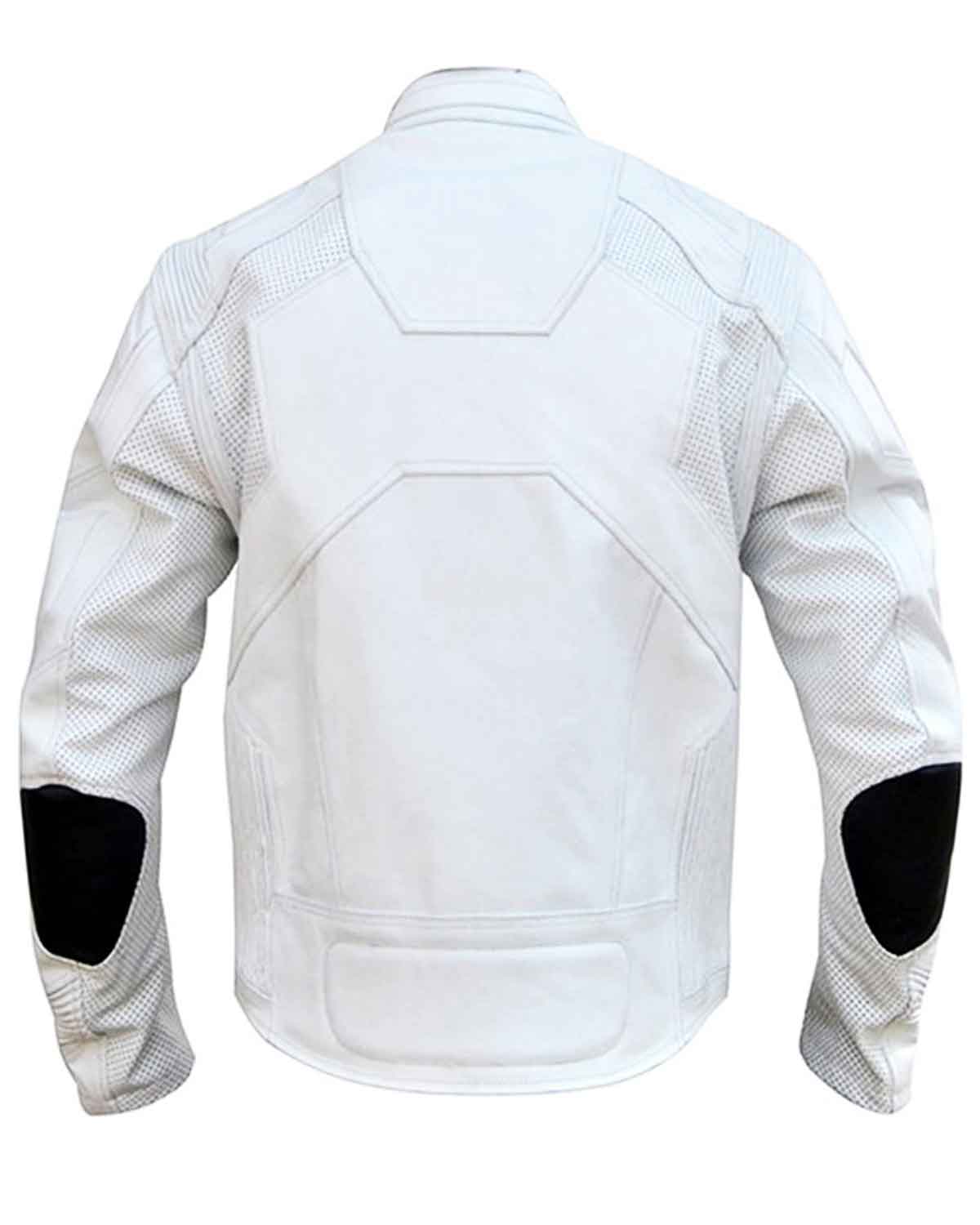 Elite Tom Cruise Oblivion White Motorcycle Jacket