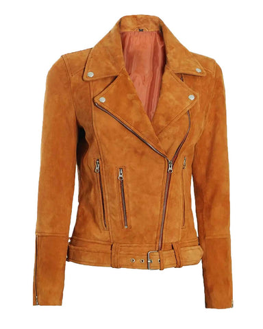 Lou Fleming Heartland Brown Suede Leather Jacket | Elite Jacket