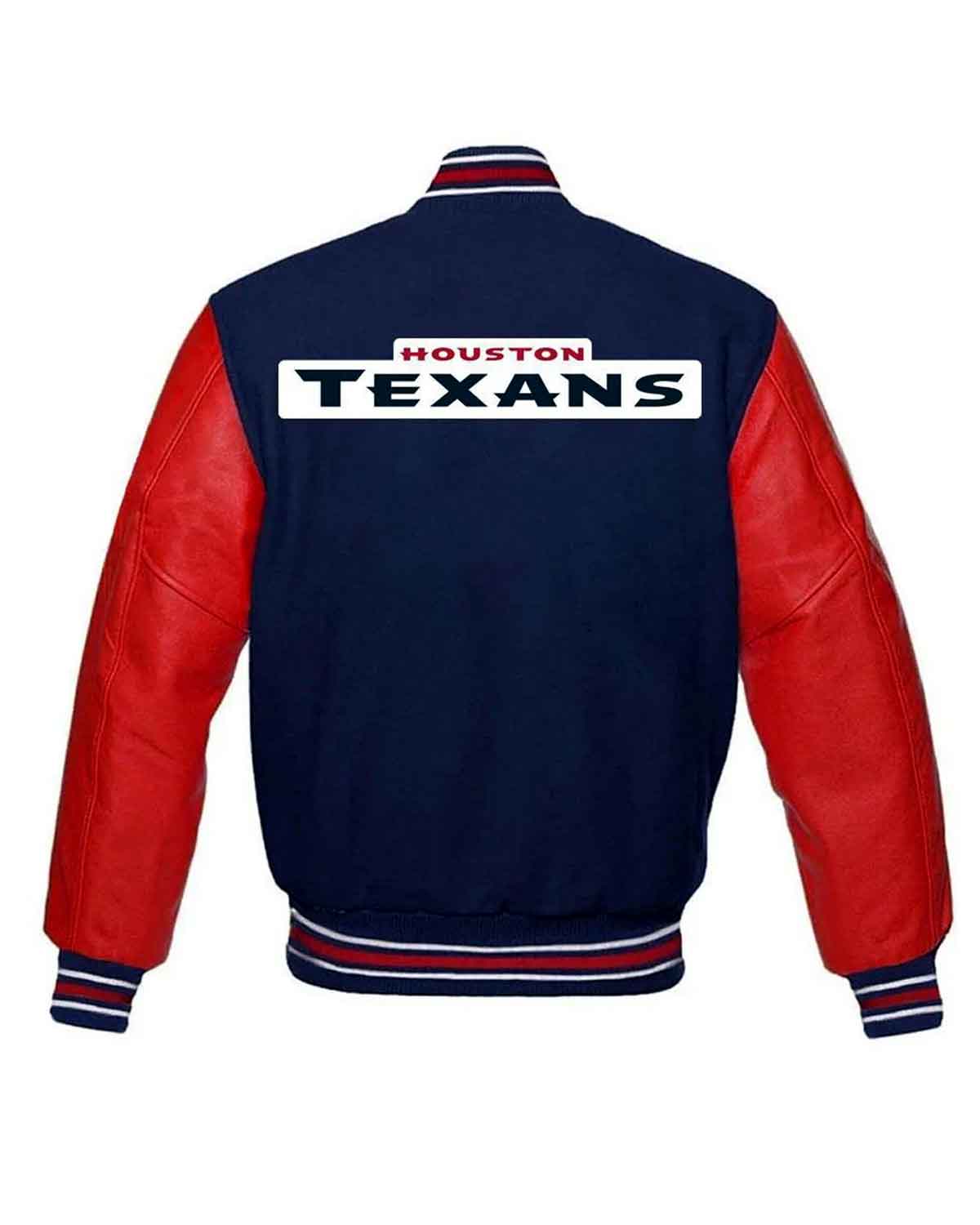 NFL Houston Texans Red And Blue Varsity Jacket