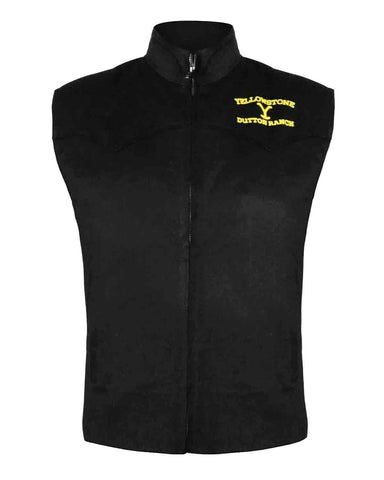 Kevin Costner Yellowstone John Dutton Black Vest | Elite Jacket
