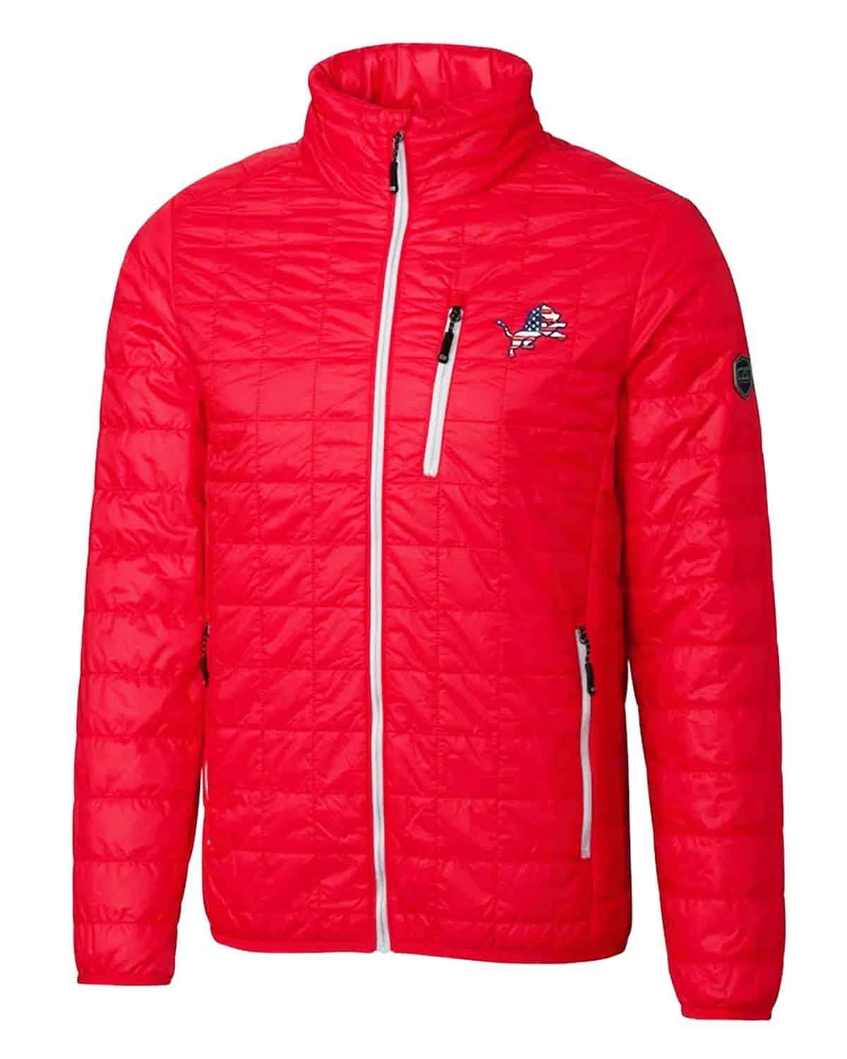 Detroit Lions Americana Rainier Red Puffer Jacket | Elite Jacket