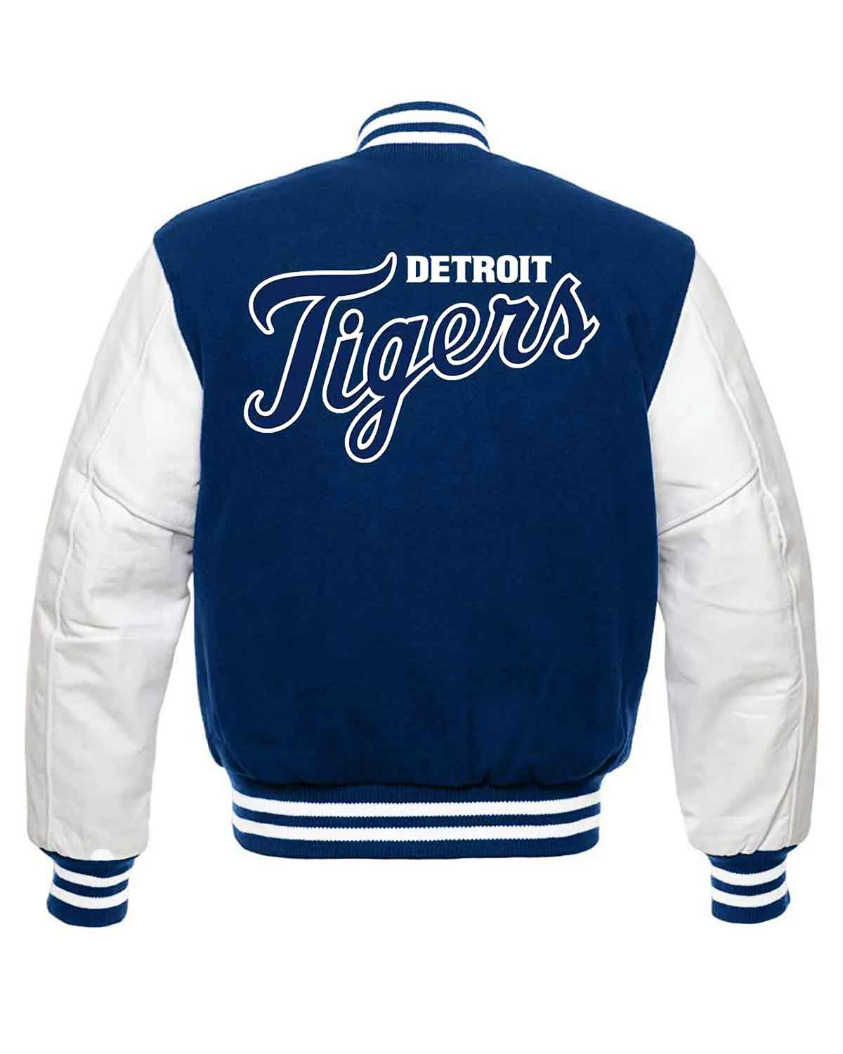 MLB Detroit Tigers Blue And White Varsity Jacket | Elite Jacket