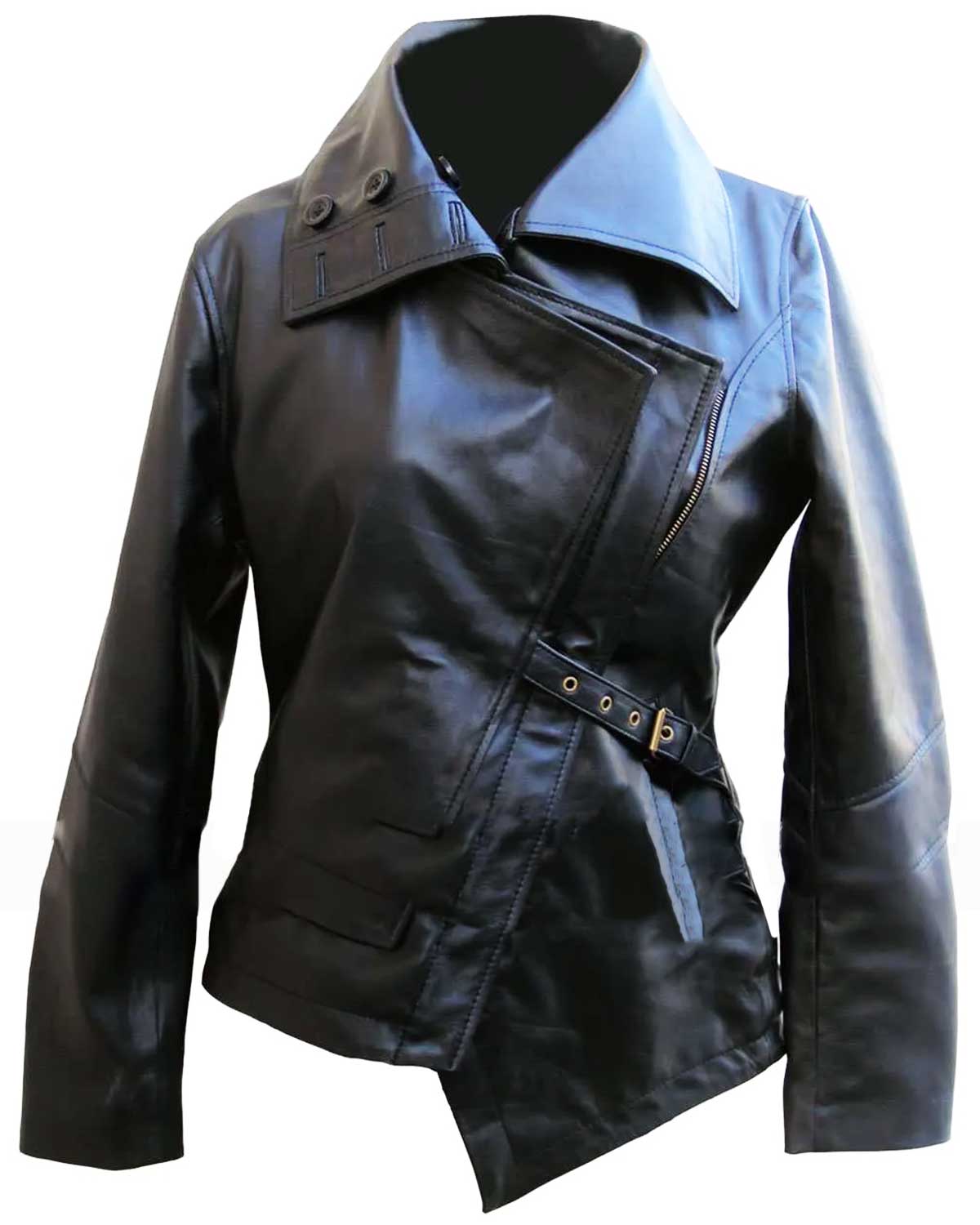 Elite Black The Hunger Games Catching Fire Leather Jacket