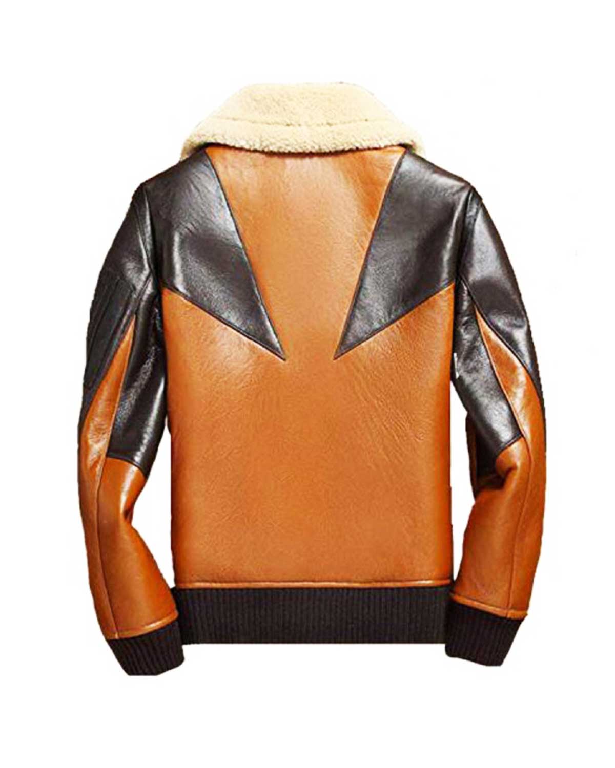 Mens Shearling Sheepskin Bomber Leather Jacket | Elite Jacket