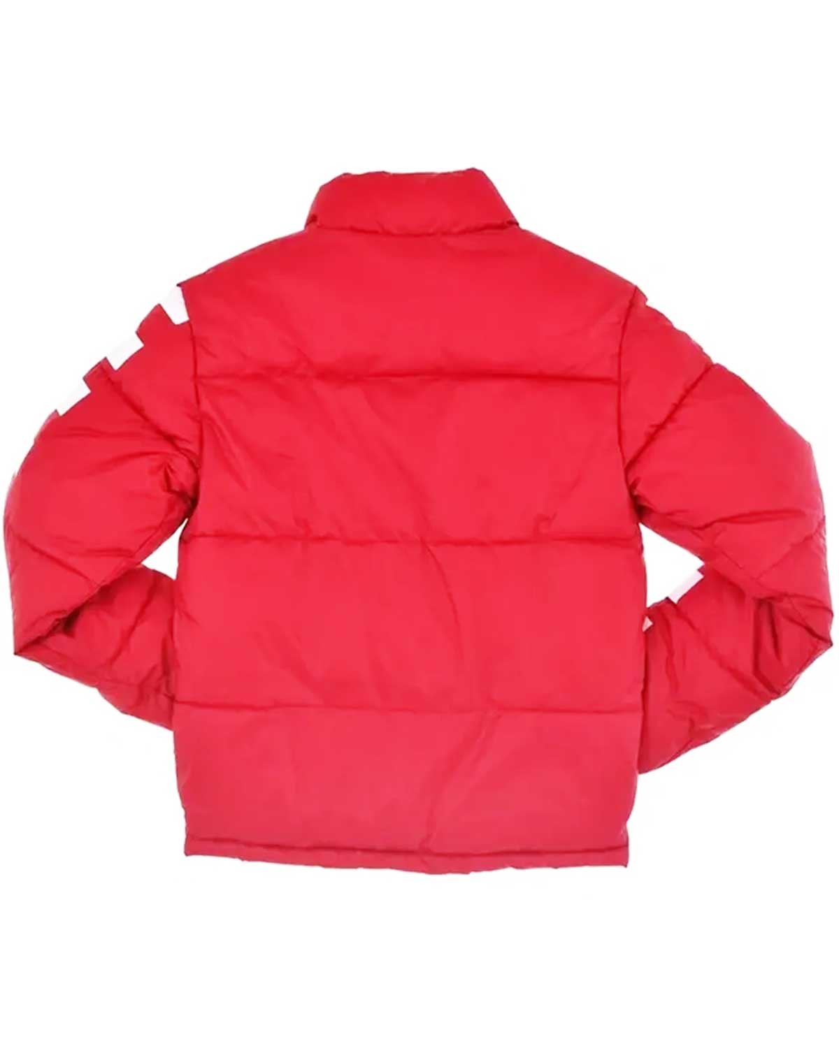 Toy Story Pizza Planet Red Puffer Jacket | Elite Jacket