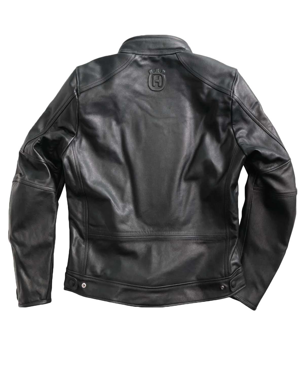 Husqvarna Black Leather Motorcycle Jacket | Elite Jacket