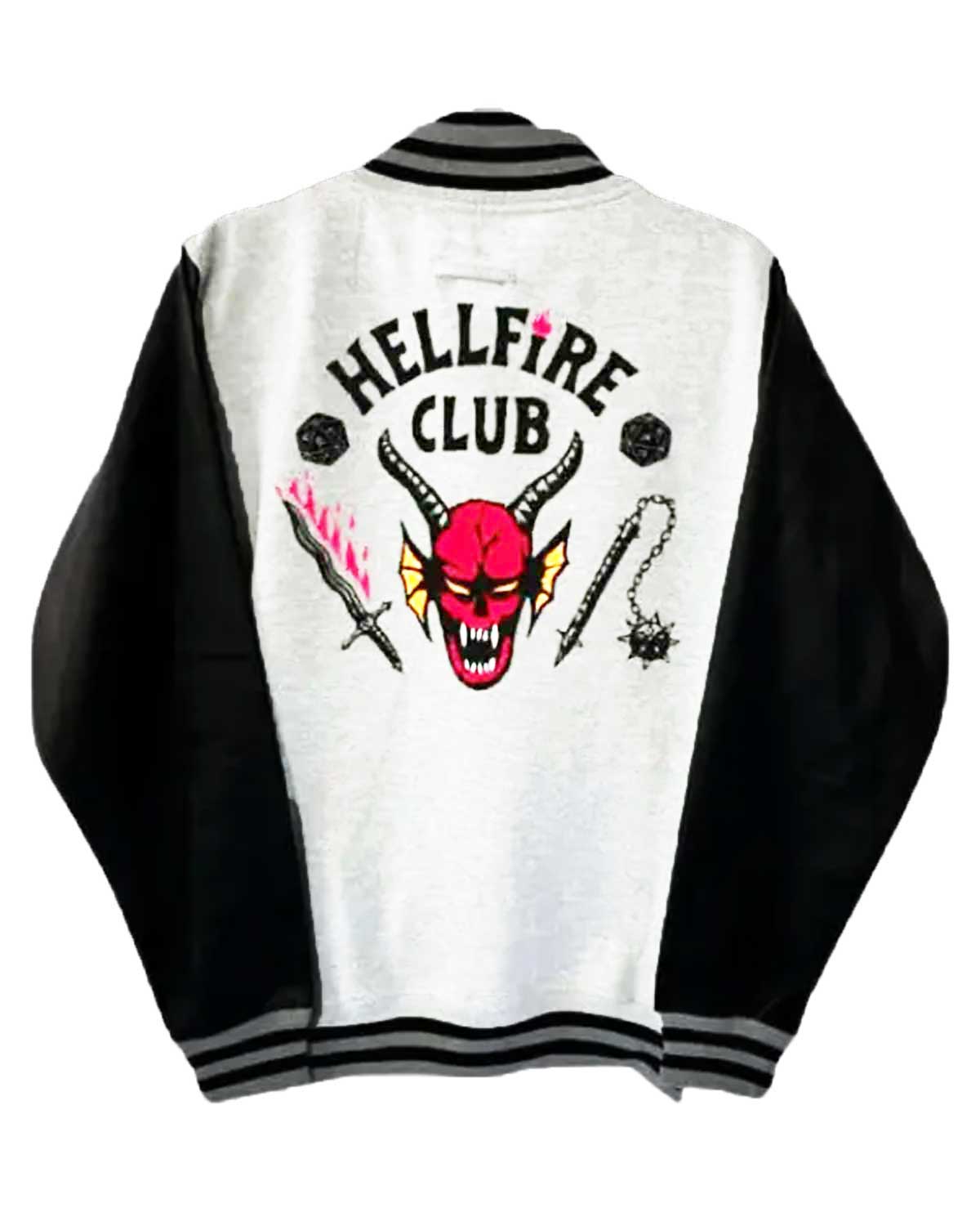 Stranger things Hellfire Club Black Varsity Jacket | Elite Jacket