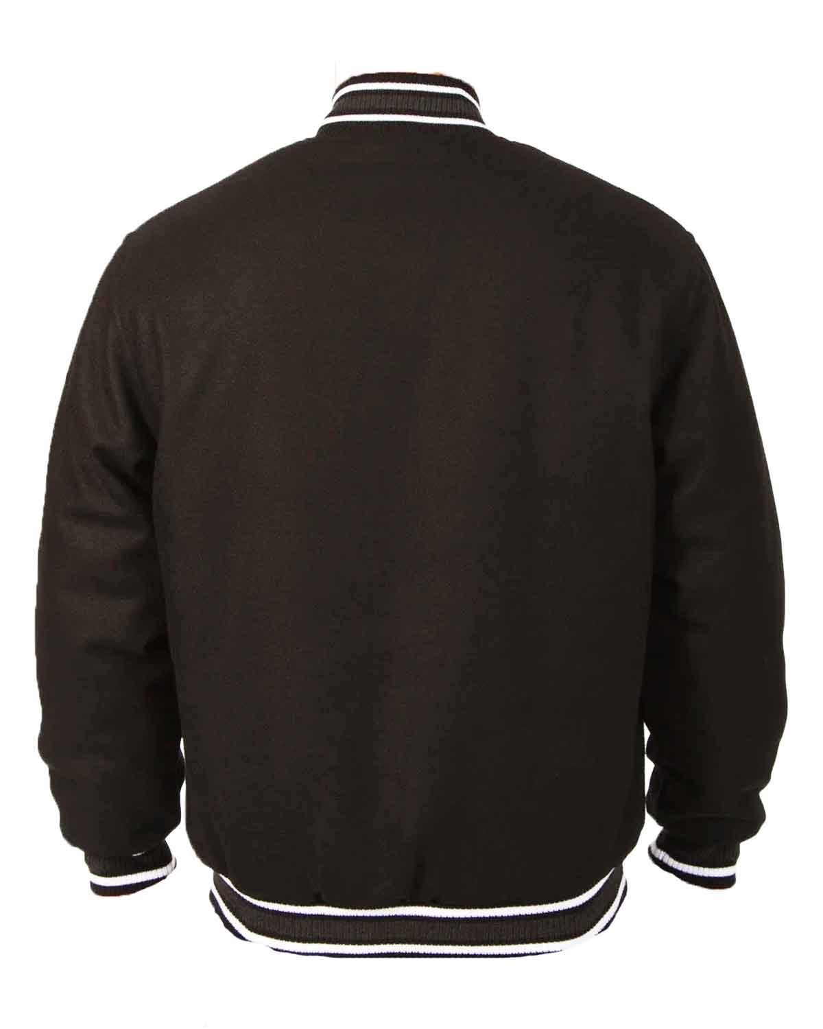 Dodge Ram Black Varsity Wool Bomber Jacket | Elite Jacket