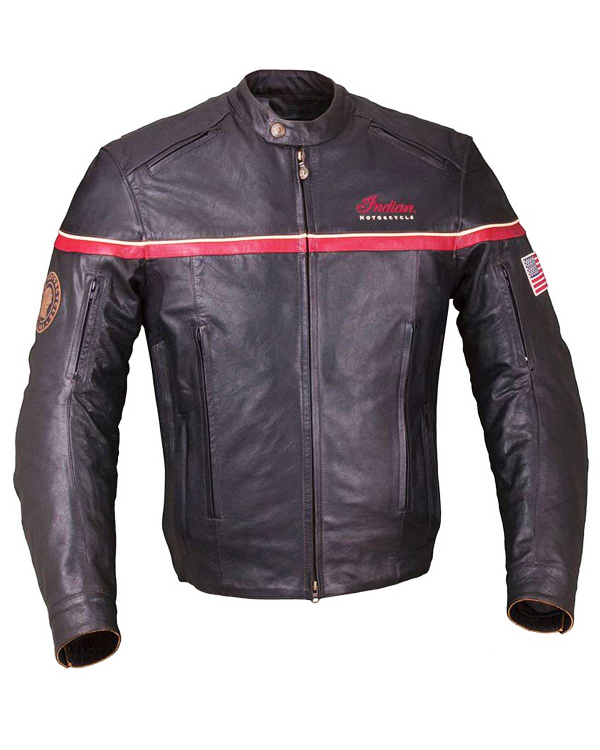 Indian Freeway Black Leather Motorcycle Jacket | Elite Jacket