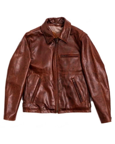 Mens Street Wear Vintage Brown Leather Jacket | Elite Jacket
