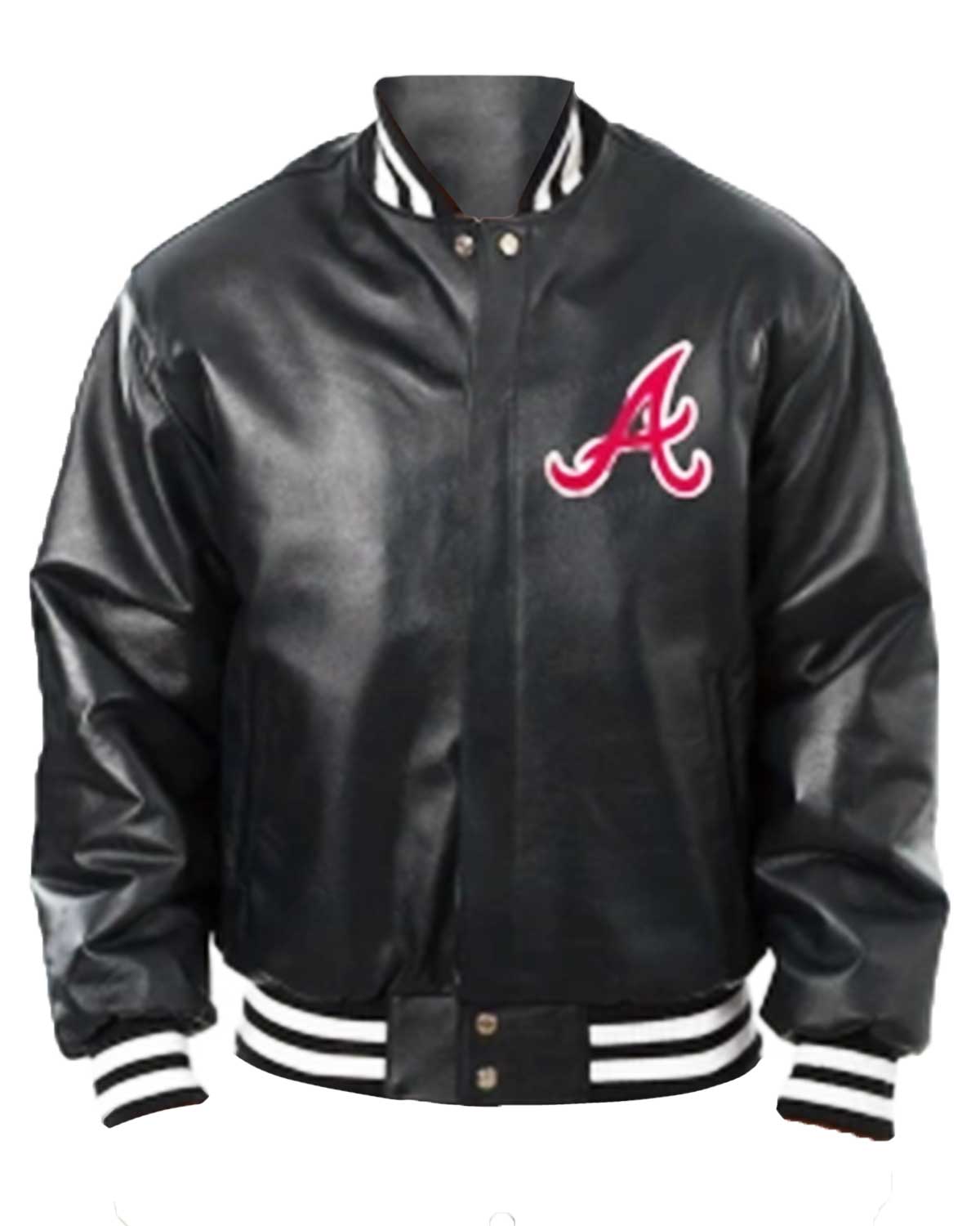 Atlanta Braves Game Letterman Leather Jacket | Elite Jacket