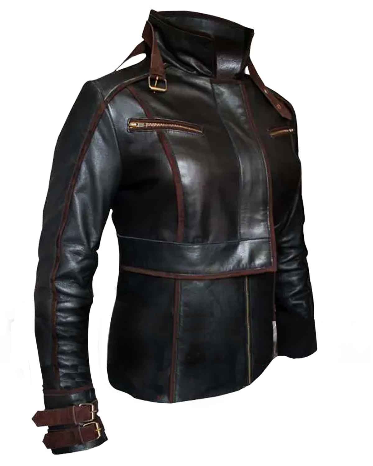 Melina Total Recall Jessica Biel Leather Jacket | Elite Jacket