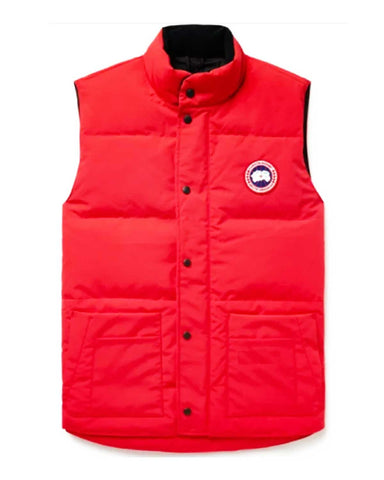 Amy Fleming Heartland Red Puffer Vest | Elite Jacket
