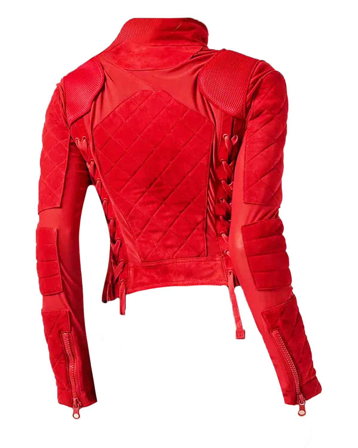 Bayley WWE Pamela Marinez Red Suede Jacket | Elite Jacket