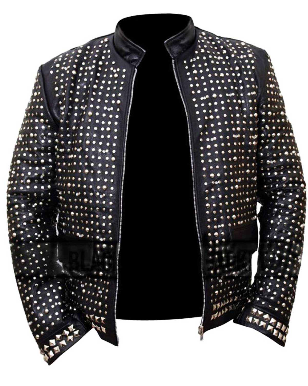 Chris Jericho WWE Light Up Black Leather Jacket | Elite Jacket