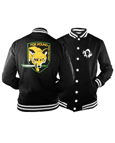 MGS Foxhound Player 1 Black Letterman Varsity Jacket