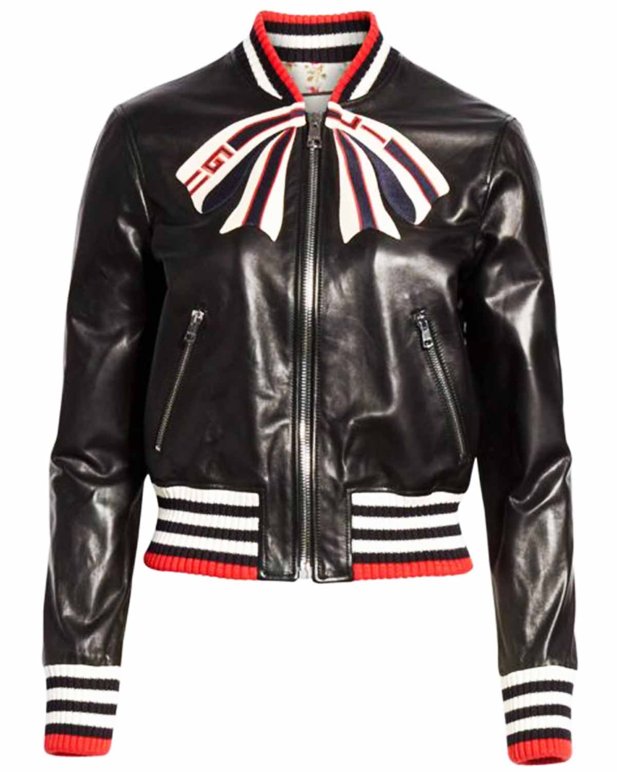 Elite Dorinda Medley Black Leather Jacket