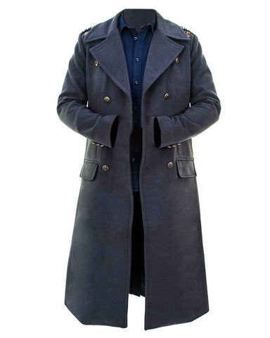 Torchwood Captain Jack Harkness Grey Wool Coat | Elite Jacket