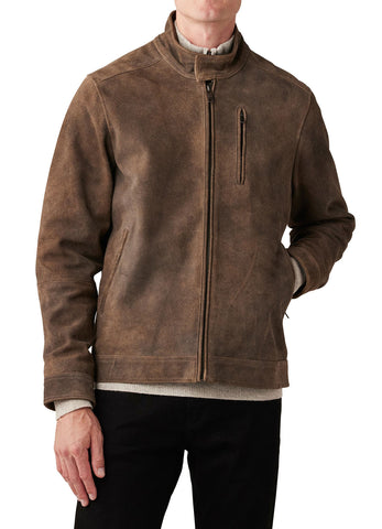 Mens Vintage Camel Color Biker Leather Jacket | Shop Now!