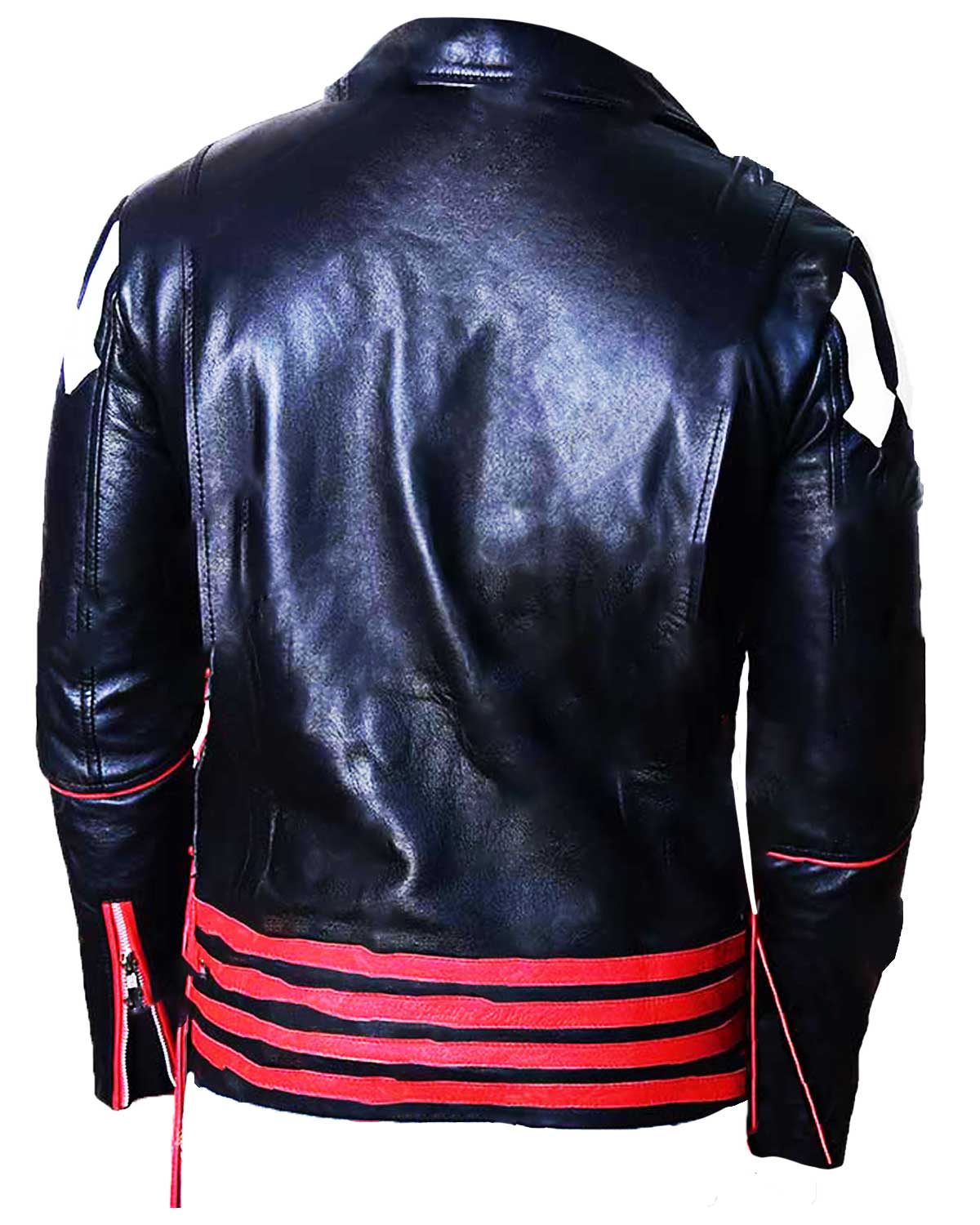 Freddie Mercury Red And Black Leather Jacket | Elite Jacket