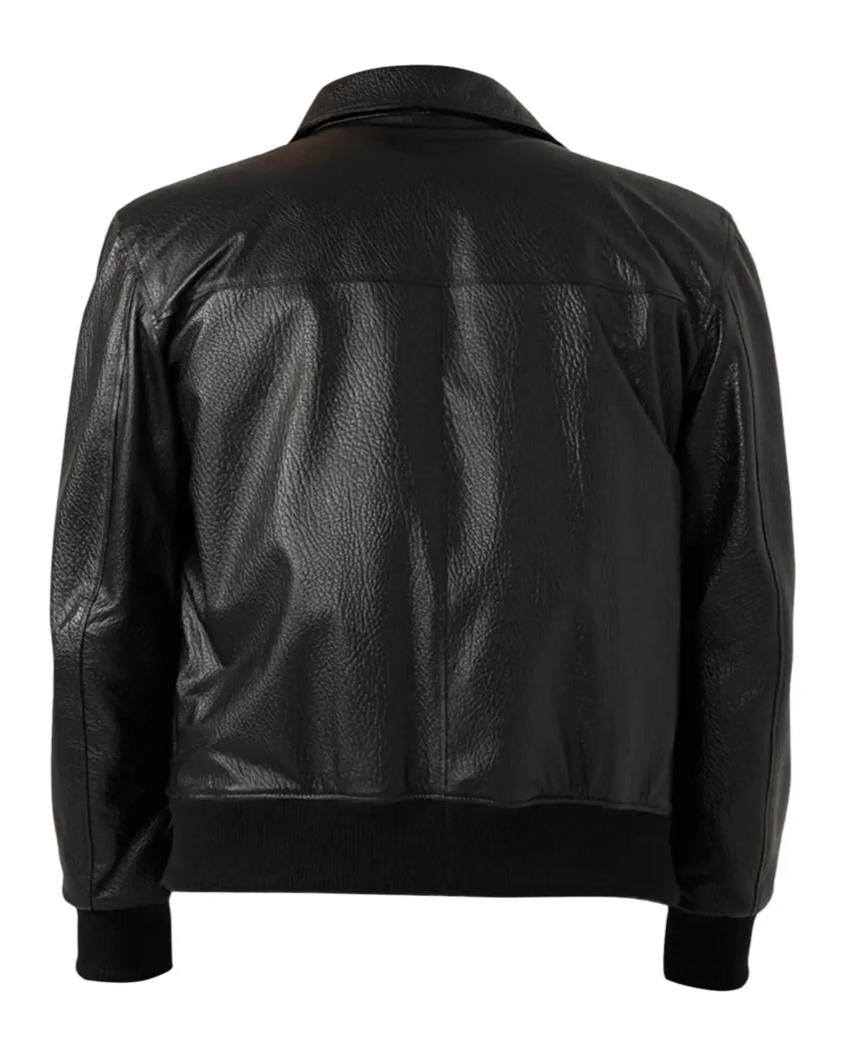 Mens Patterned Black Leather Jacket | Elite Jacket