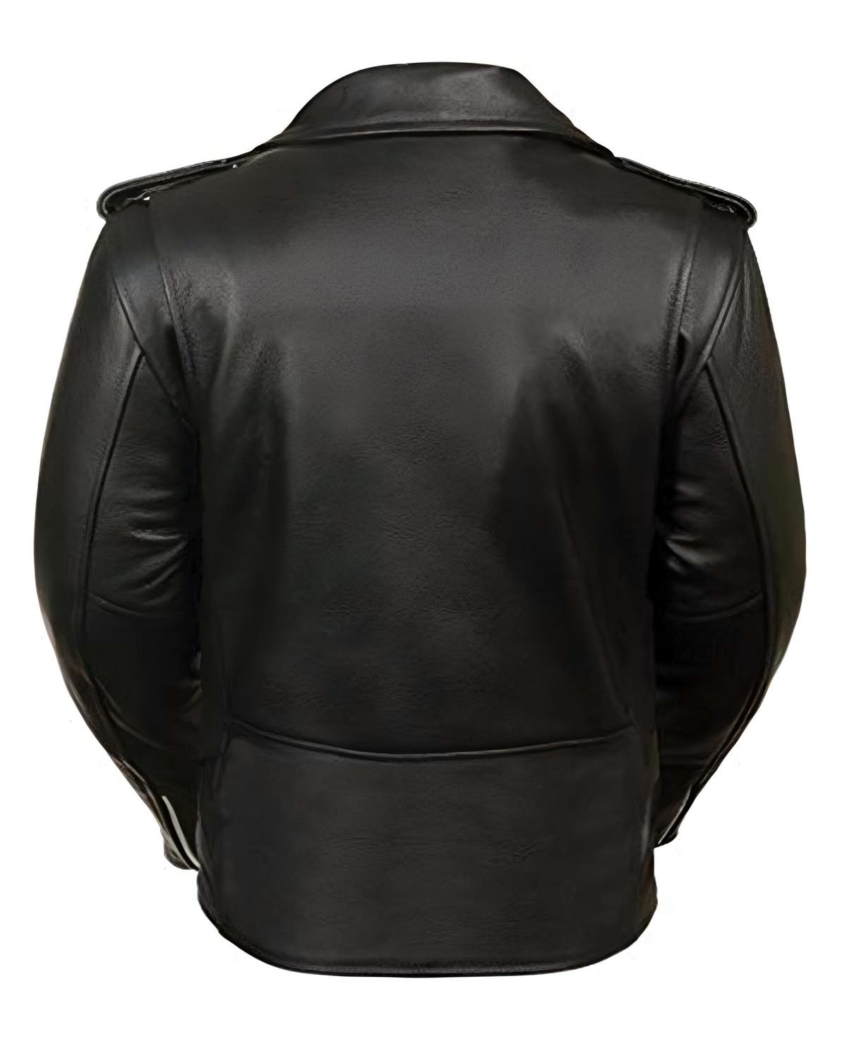 Womens Unisex Black Biker Leather Jacket | Elite Jacket