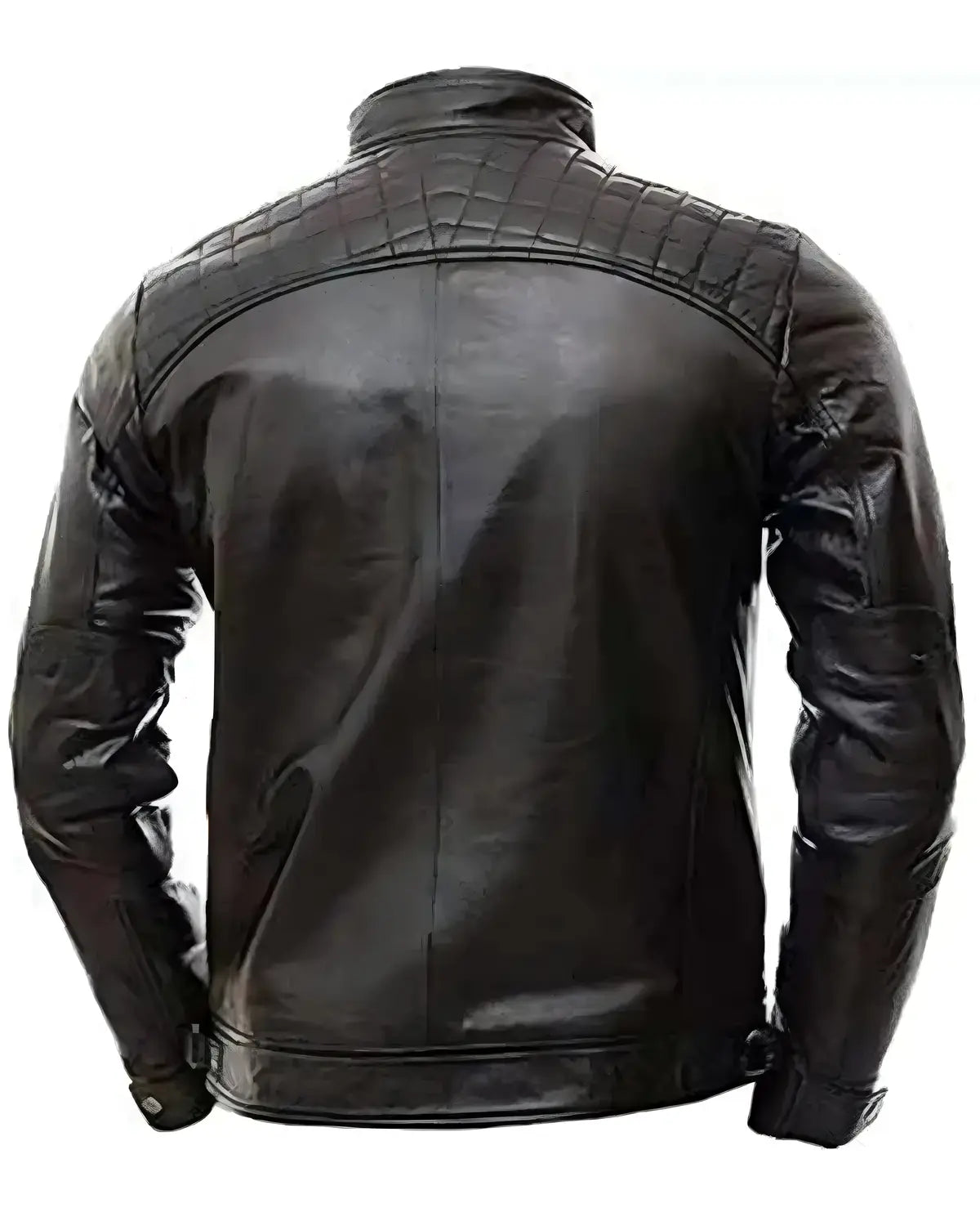 Mens Black Quilted Leather Jacket | Elite Jacket