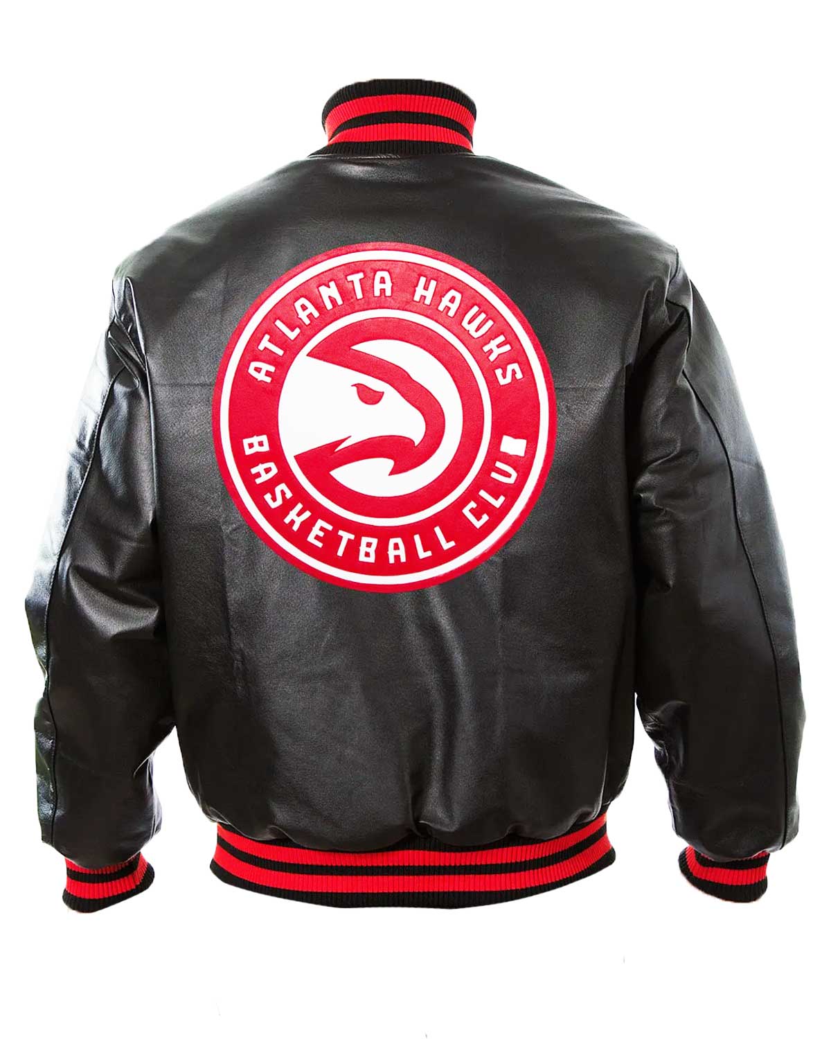 Atlanta Hawks Black Leather Bomber Jacket | Elite Jacket