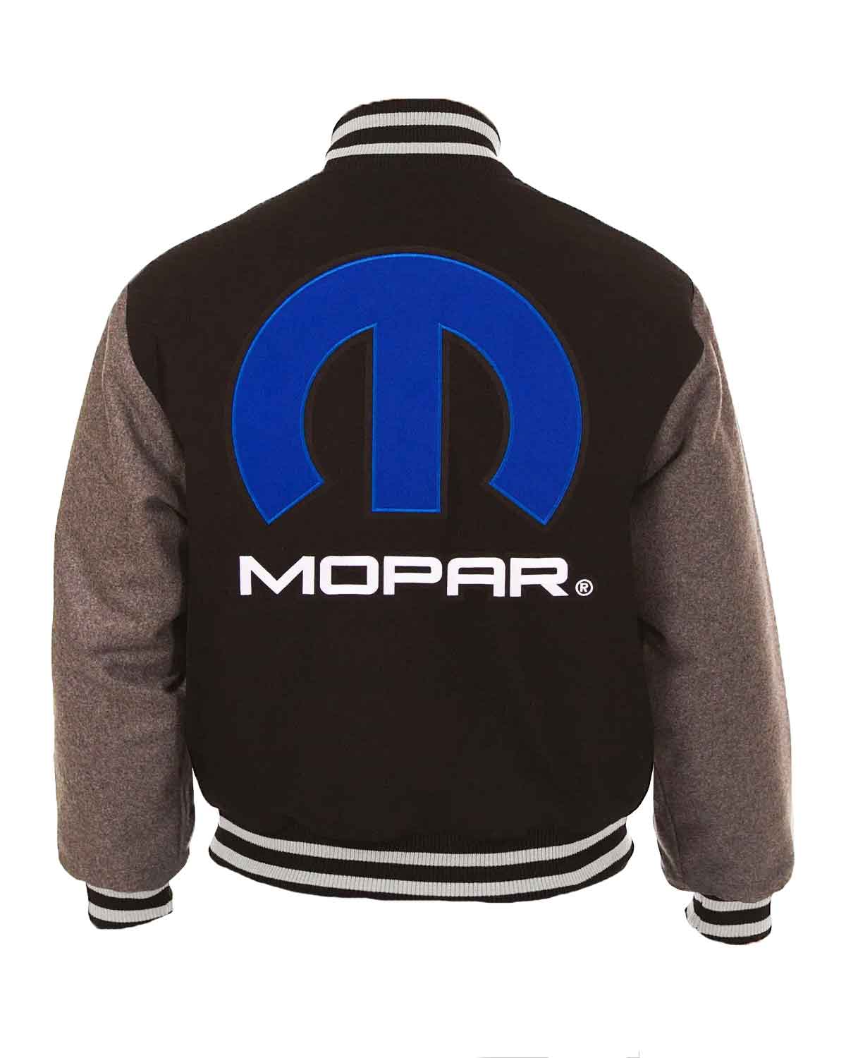 Dodge Mopar Black And Grey Wool Varsity Jacket | Elite Jacket