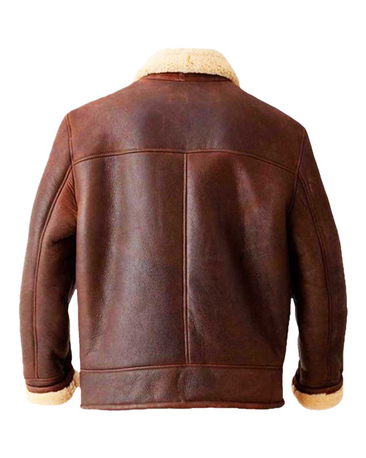 Mens Aviator Dark Brown Lambskin Leather Jacket | Elite Jacket