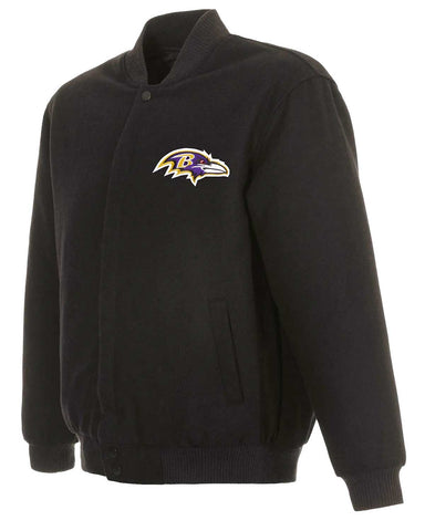 Baltimore Ravens Black Wool Bomber Jacket | Elite Jacket