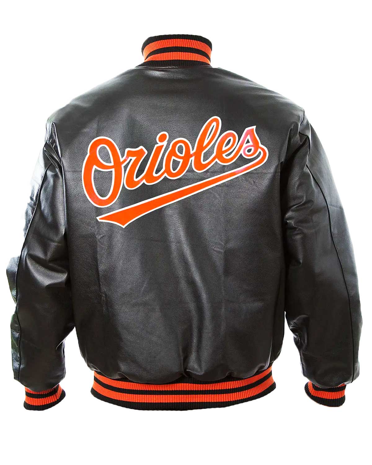 Baltimore Orioles Black Leather Bomber Jacket | Elite Jacet