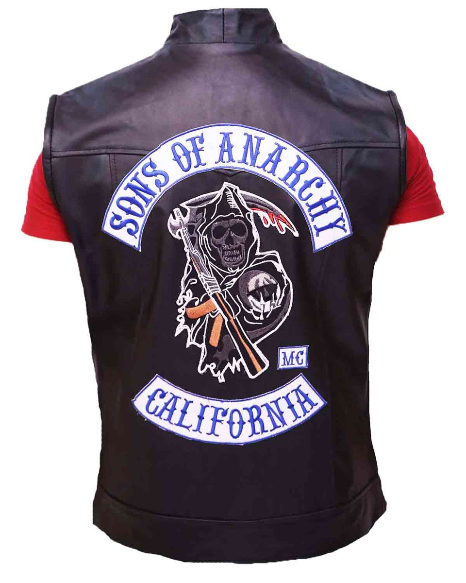 Jax Teller SOA Sons of Anarchy Leather Vest | Elite Jacket