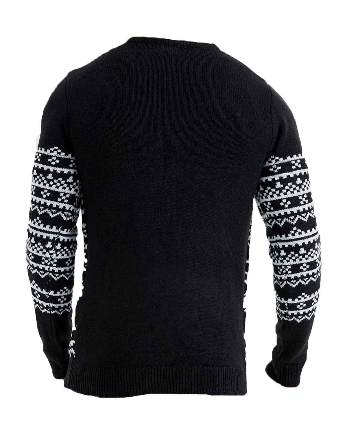 Tree Rex Black Christman Jumper Sweater | Elite Jacket