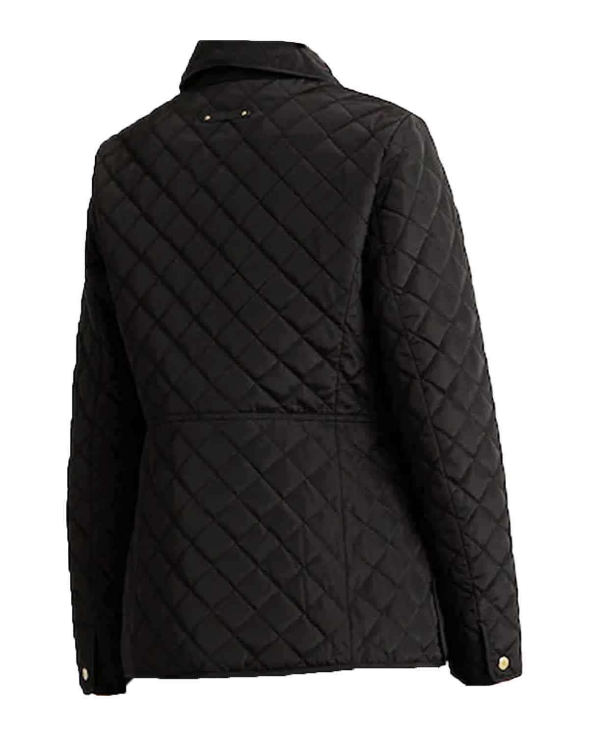 Womens Lauren Ralph Lauren Black Diamond Quilted Jacket 