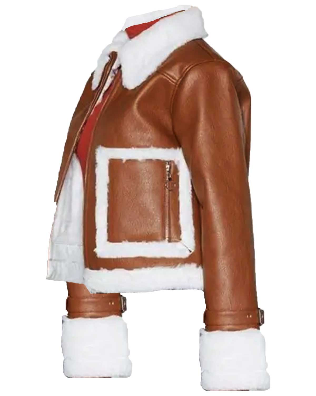 Womens Brown Aviator Brown Leather Jacket | Elite Jacket