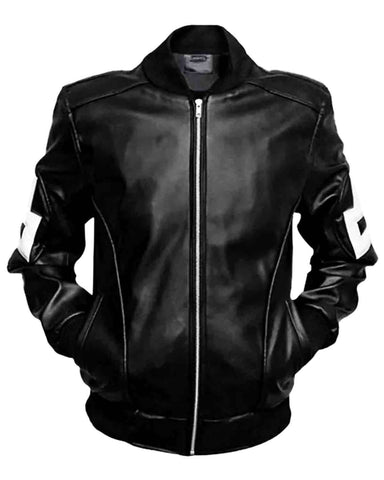 Elite 8 Ball Pool Black Men's Genuine Leather Jacket