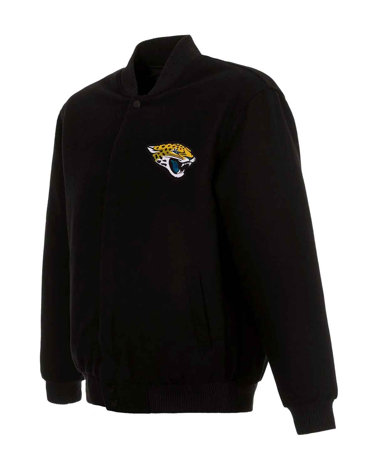 NFL Teams Jacksonville Jaguars Black Bomber Jacket