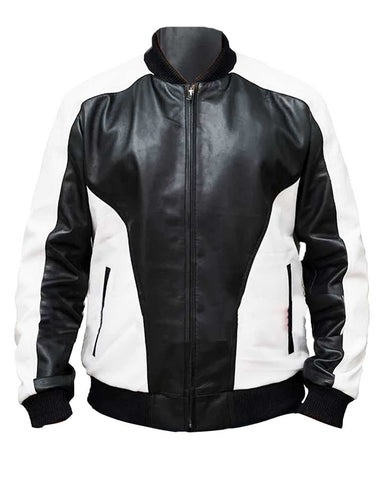 Mohammed Amer Adam Leather Bomber Jacket | Elite Jacket