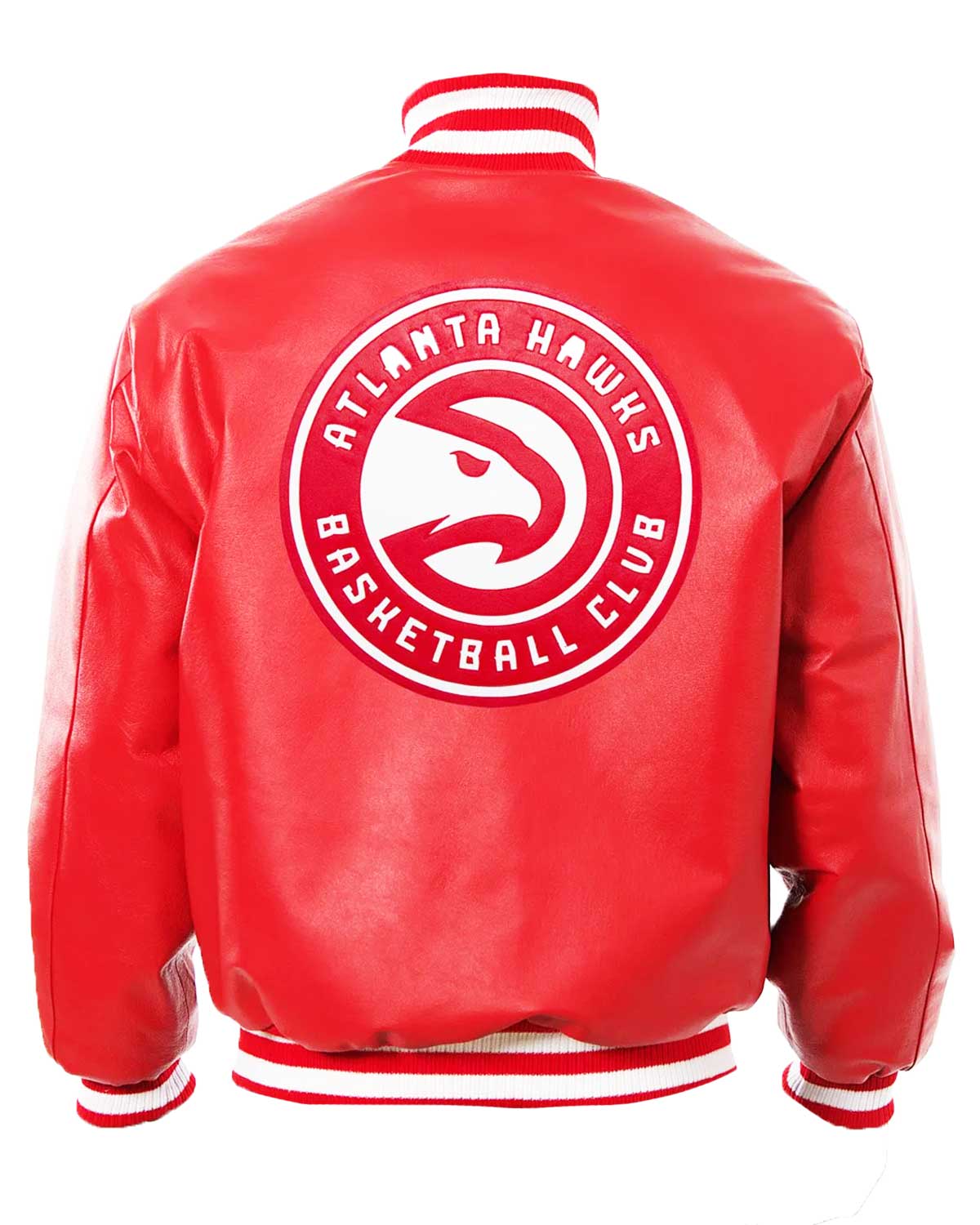 Atlanta Hawks Red Bomber Leather Jacket | Elite Jacket