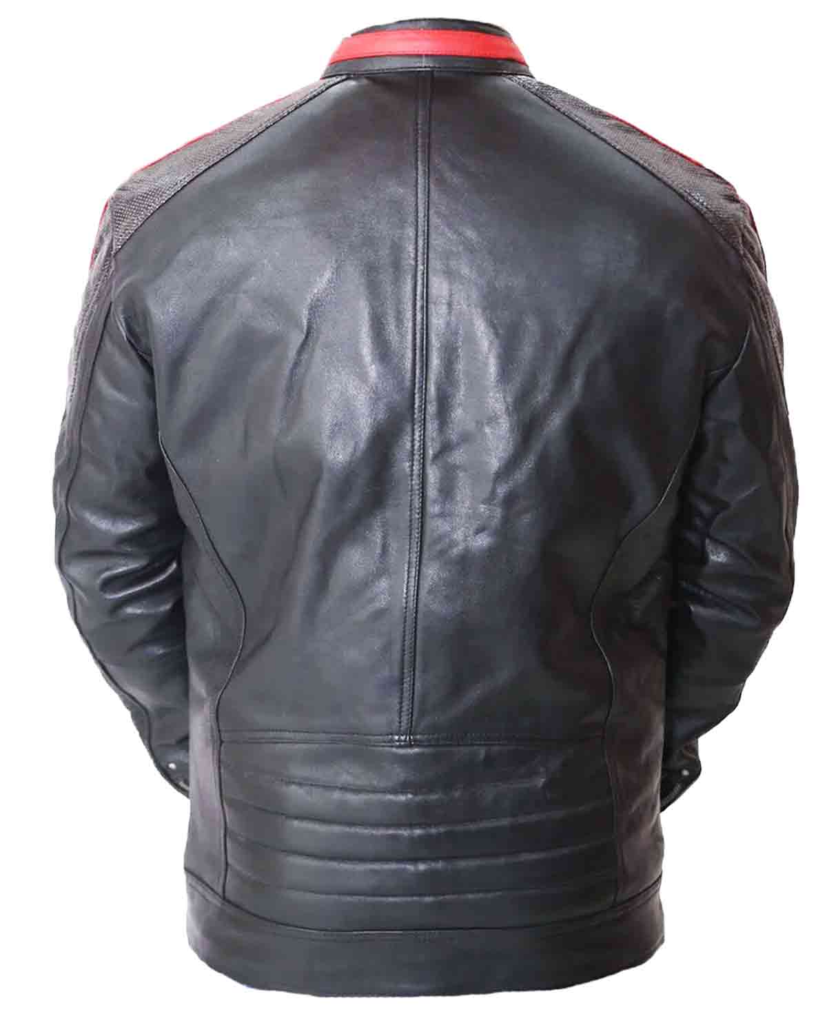 Elite Men's N7 Mass 3 Commander Shepard Black Biker Leather Jacket