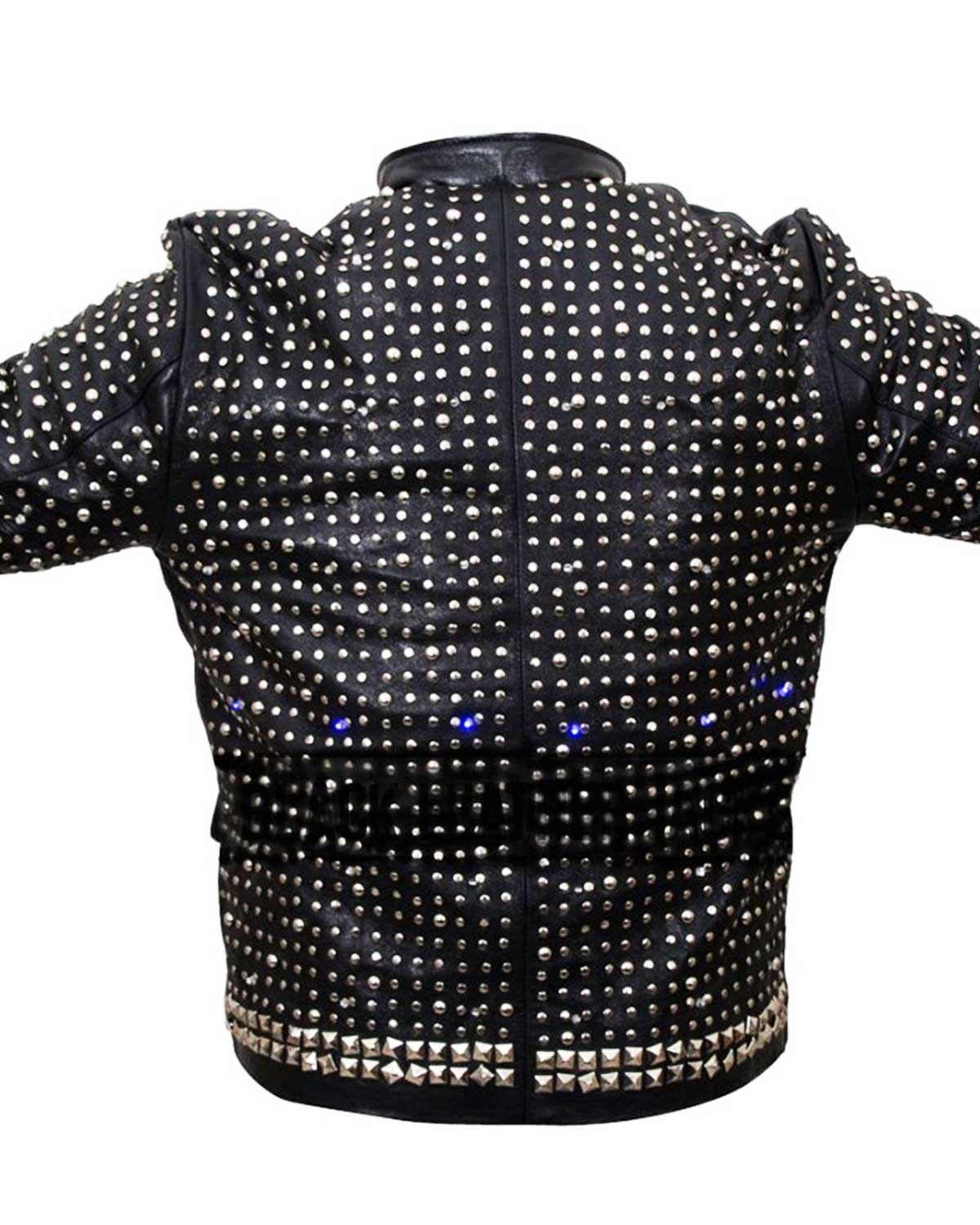 Chris Jericho WWE Light Up Black Leather Jacket | Elite Jacket