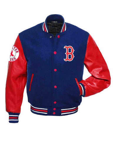 Boston Red Sox Letterman Red And Blue Jacket | Elite Jacket