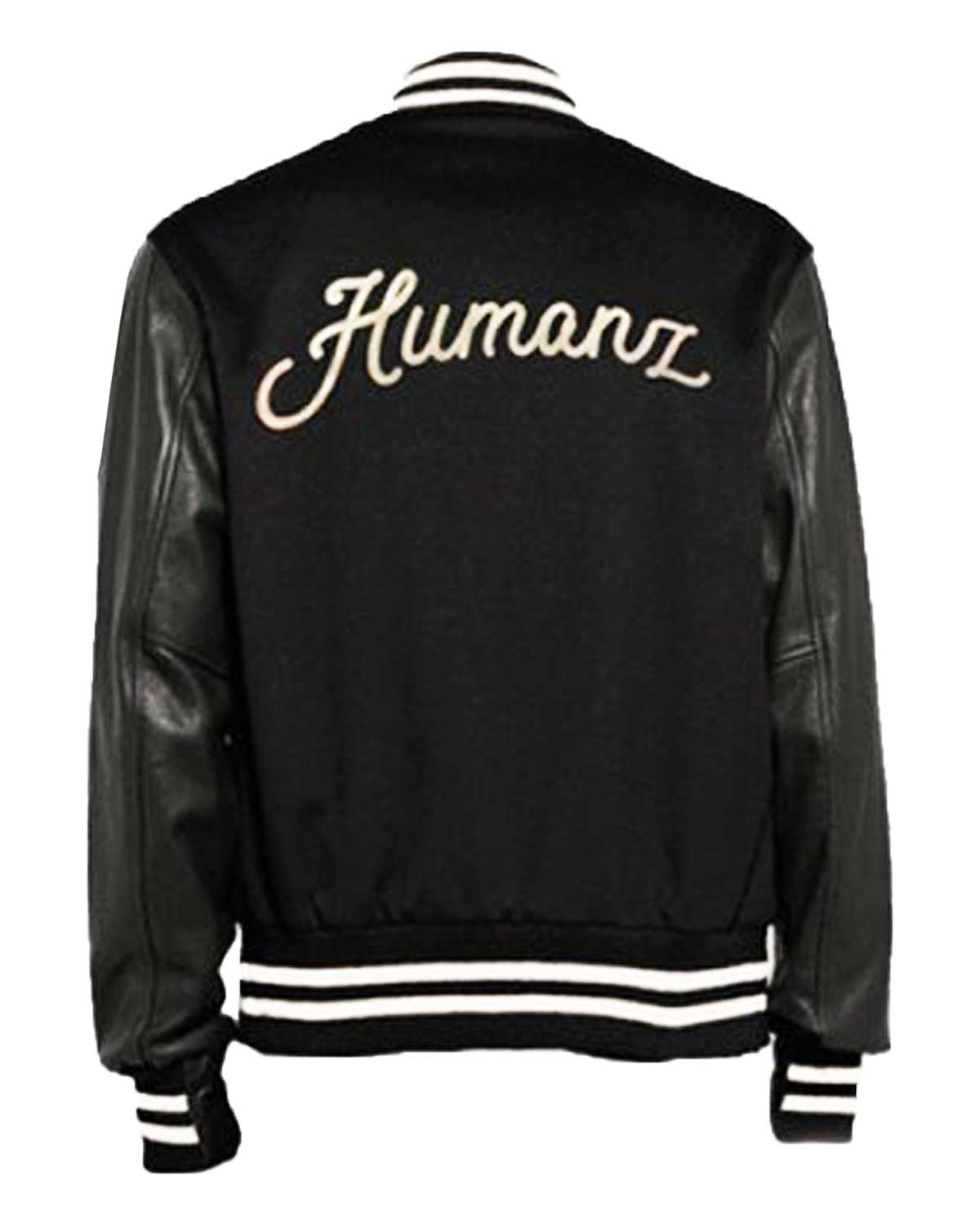 Mens Humanz Letterman 23 Black Varsity Jacket | Elite Jacket